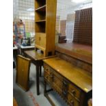 ASSORTED OCCASIONAL FURNITURE including a small Priory-type oak side cabinet, 91cms wide an Art Deco