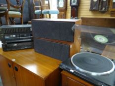 VINTAGE HI-FI EQUIPMENT: comprising pair of Bang & Olufsen Beovox 1000 Danish speakers, Technics