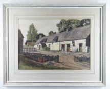 GWYN RICHARDS watercolour - John Parry's birthplace, Cefn Brith, Penbuallt, inscribed verso and