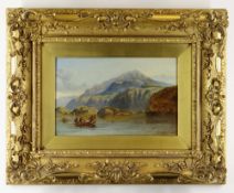 CLARKSON F. STANFIELD (1793-1867) oil on panel - Bonnie Prince Charlie crossing to Skye, signed,