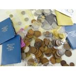 SMALL GROUP OF PRE DECIMAL BRITISH COINAGE & COMMEMORATIVE CROWNS