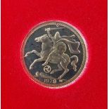ELIZABETH II GOLD HALF SOVEREIGN, 1979, limited edition of 30,000 with COA Condition Report: in very