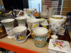 ASSORTED MODERN DECORATIVE CHINA & PORCELAIN including Royal Crown Derby, Spode, Coalport,