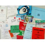 SMALL COLLECTION WELSH RUGBY UNION & CARDIFF RFC MEMORIBILIA, from the 1970s including signed dinner