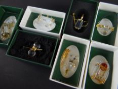 ASSORTED SWAROVSKI CRYSTAL MEMORIES, boxed items including knitting, gardening, photography ETC (7)