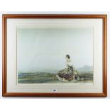 SIR WILLIAM RUSSELL FLINT colour print - 'Esperanza', signed in pencil, with blind stamp, 41 x