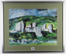 JOHN PIPER colour print - Kidwelly Castle, 35 x 45.5cms