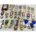 ASSORTED R.A.O.B. (BUFFS) MEDALS, mostly in slip cases with ribbons together with a few others