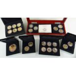 BRADFORD EXCHANGE WWII GOLD PLATED COMMEMORATIVE PROOF COINS, comprising 'Battle of Britain',