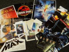 ASSORTED MODERN FOLDED FILM POSTERS and handful of 007 'No Time To Die' 2020 lobby cards