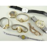 ASSORTED VINTAGE WRISTWATCHES, including a Superoma De Luxe gold plated calendar wristwatch, a