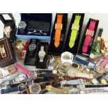 ASSORTED LADIES FASHION WATCHES some boxed, approx. 50