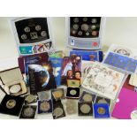 ASSORTED MIXED COINS comprising 1978 Bahamas $10 silver proof coin, 1997 trade dollar, 2002