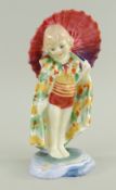 ROYAL DOULTON PORCELAIN FIGURINE 'BABETTE' HN1423, c. 1930-1938 by Leslie Harradine, of a girl in