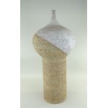 STONEWARE ONION DOME TOPPED VASE, 67cms vase