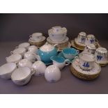 30 PLUS PIECE SHELLEY BONE CHINA TEASET, Susie Cooper part 'Tea for One' and a floral decorated