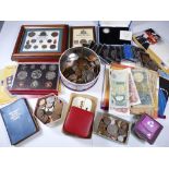 VINTAGE & LATER MAINLY BRITISH COIN & BANKNOTE COLLECTION including Royal Mint Commemoratives,