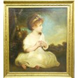 N.B. AMENDED DESCRIPTION & ESTIMATE - AFTER JOSHUA REYNOLDS unsigned oil on canvas -