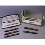 ELYSSE & SUMMIT - Modern Elysee fountain pens and ballpoint pen (German-made): 1 Cross hatched