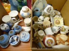 ROYAL COPENHAGEN VASES & PIN DISHES, commemorative ware, Japanese lustre teaware ETC