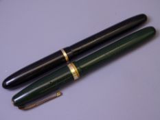 WATERMAN - Vintage (1940s) Black Waterman Champion 501 fountain pen with gold plated trim and