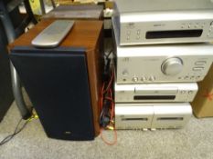 JVC MIDI HIFI SEPARATES WITH SPEAKERS & REMOTE CONTROL E/T