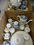 WEDGWOOD GLEN MIST by Susie Cooper, coffee and tableware, Masons ironstone jugs, Tuscan china and