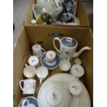 WEDGWOOD GLEN MIST by Susie Cooper, coffee and tableware, Masons ironstone jugs, Tuscan china and