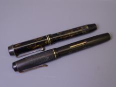 NATIONAL SECURITY - Vintage (1930s) Brown and Black Marble National Security fountain pen with