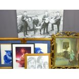 PARCEL OF PAINTINGS & PRINTS including Beatles ETC, various sizes