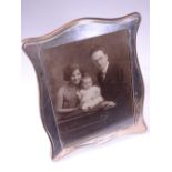 BIRMINGHAM SILVER PORTRAIT/PHOTO FRAME 1925, maker W J Myatt & Co, 26 x 20cms with easel back (