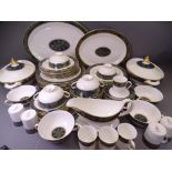 ROYAL DOULTON CARLYLE 70 PIECES including two oval tureens and covers