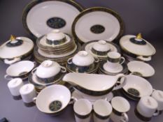 ROYAL DOULTON CARLYLE 70 PIECES including two oval tureens and covers