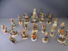 HUMMEL/GOEBEL FIGURINES COLLECTION, 18 PIECES along with a composite figurine of a young girl,