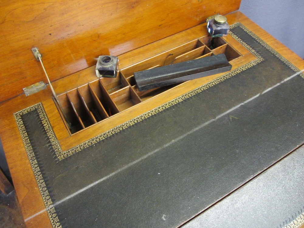 ANTIQUE & VINTAGE FURNITURE PARCEL, four items to include an Edwardian oak writing desk having a - Image 2 of 5