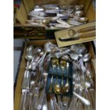 EPNS HOTEL FLATWARE, a good large quantity, Risboro & Gogarth Abbey stamped to some