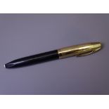 SHEAFFER - Vintage (1959-1968) Black Sheaffer PFM V fountain pen with Snorkel mechanism, gold plated