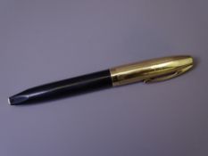 SHEAFFER - Vintage (1959-1968) Black Sheaffer PFM V fountain pen with Snorkel mechanism, gold plated