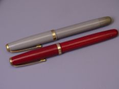 MENTMORE - Vintage (late 1940s) Grey Mentmore Diploma fountain pen with gold plated trim and