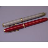 MENTMORE - Vintage (late 1940s) Grey Mentmore Diploma fountain pen with gold plated trim and