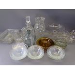 DIMPLE GLASS VASE, Cloud Glass bowls and other glassware