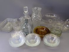 DIMPLE GLASS VASE, Cloud Glass bowls and other glassware