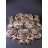 VINTAGE MASONS MANDARIN DINNER & TEAWARE 50 PLUS PIECES including pedestal tureens with covers