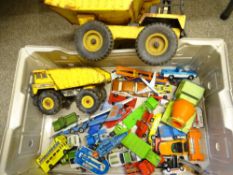 TONKA, CORGI, MATCHBOX and other Diecast vehicles and toys, an unboxed quantity in play worn