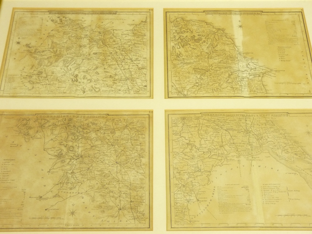 ANTIQUE MAPS - by Robert Morden; West Riding hand coloured along with two others - Image 4 of 4