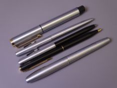 SHEAFFER - Vintage (1995-1998) Brushed Chrome Sheaffer Triumph Imperial fountain pen with inlaid