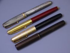 WATERMAN - Vintage (1940s-50s) Silver/Grey Pearl Waterman 513 fountain pen with gold plated trim and