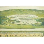 L S LOWRY print -'Hillside in Wales'