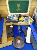 ARCHITECT'S/ENGINEER'S DRAWING SETS & EQUIPMENT, slide and other rules including one marked '