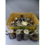 MIXED BOX OF PLATED WARE